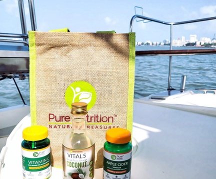 Pure Nutrition Brand Collaboration on Yacht